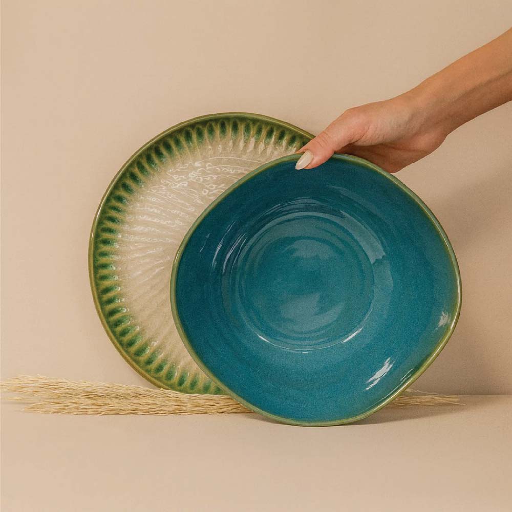 Textured Serving Bowl